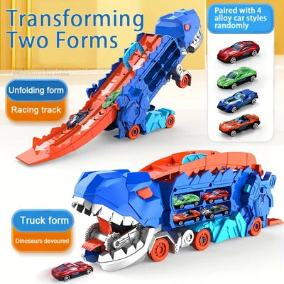 🚗 Transport Dinosaur Truck with Foldable Sliding